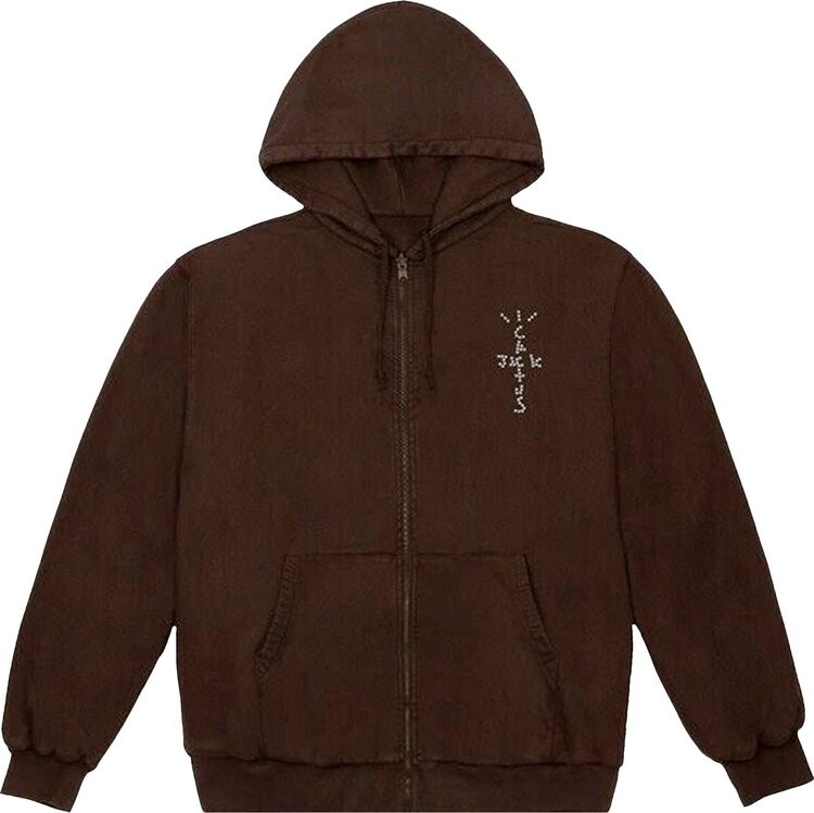 

Худи Cactus Jack by Travis Scott YUP! Zip Hoodie 'Brown', коричневый