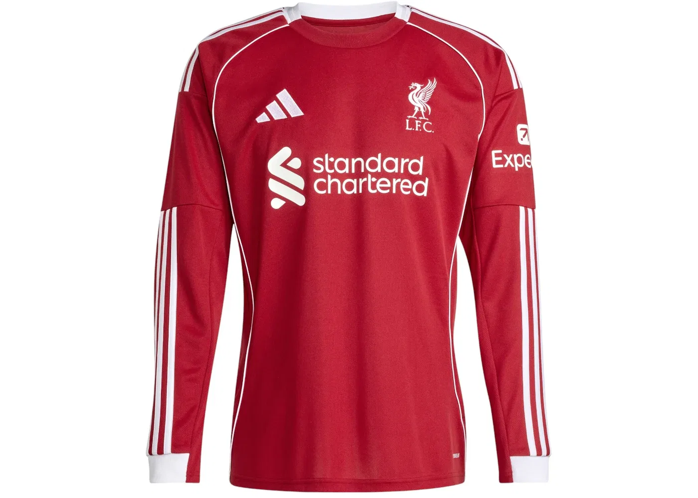 Мужская футбольная футболка с длинным рукавом Jersey Adidas, Strawberry Red