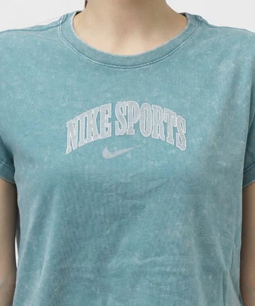 Женская футболка с принтом NSW PNX Wash NIKE, Off White — фото 4