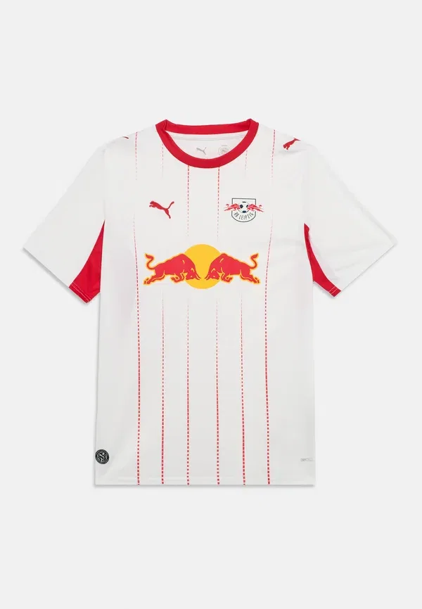 Футболка с быстросохнущей тканью Rb Leipzig Home Replica Puma White/Red, белый/красный