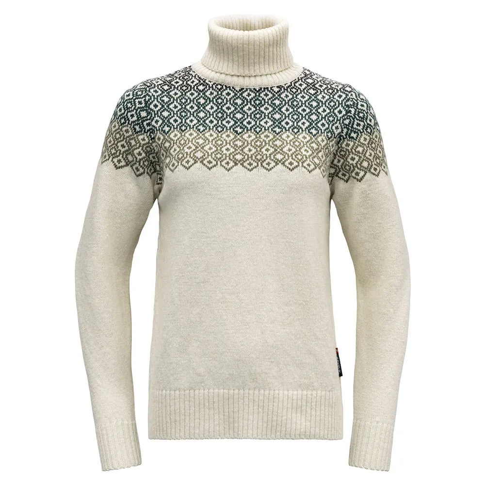 

Свитер DEVOLD OF NORWAY Syvde Wool High Neck, бежевый