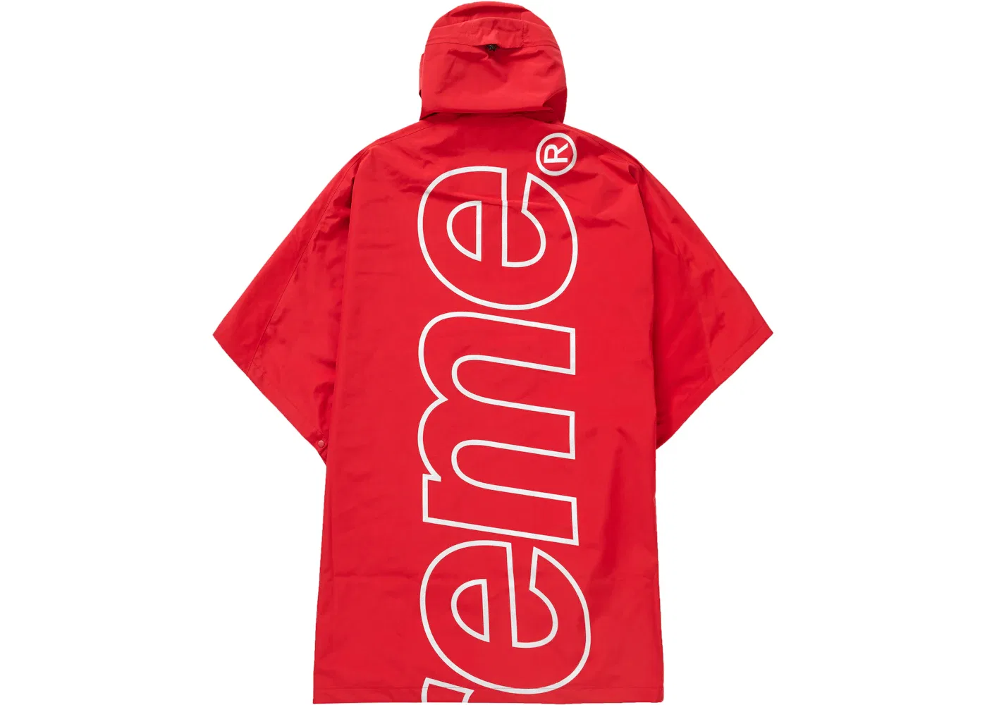 Мужское дождевик-пончо с мембраной GORE-TEX Supreme, красный — фото 2