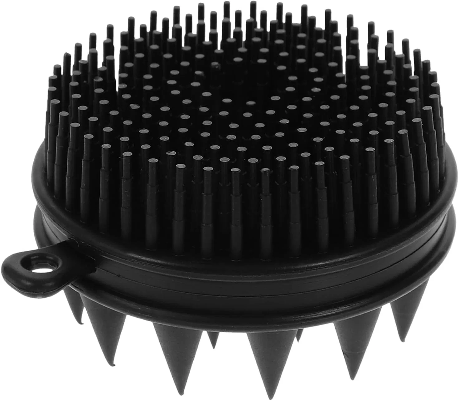 Массажная щетка для душа силиконовая VICASKY, 7x7x4.3 см, Black — фото 3