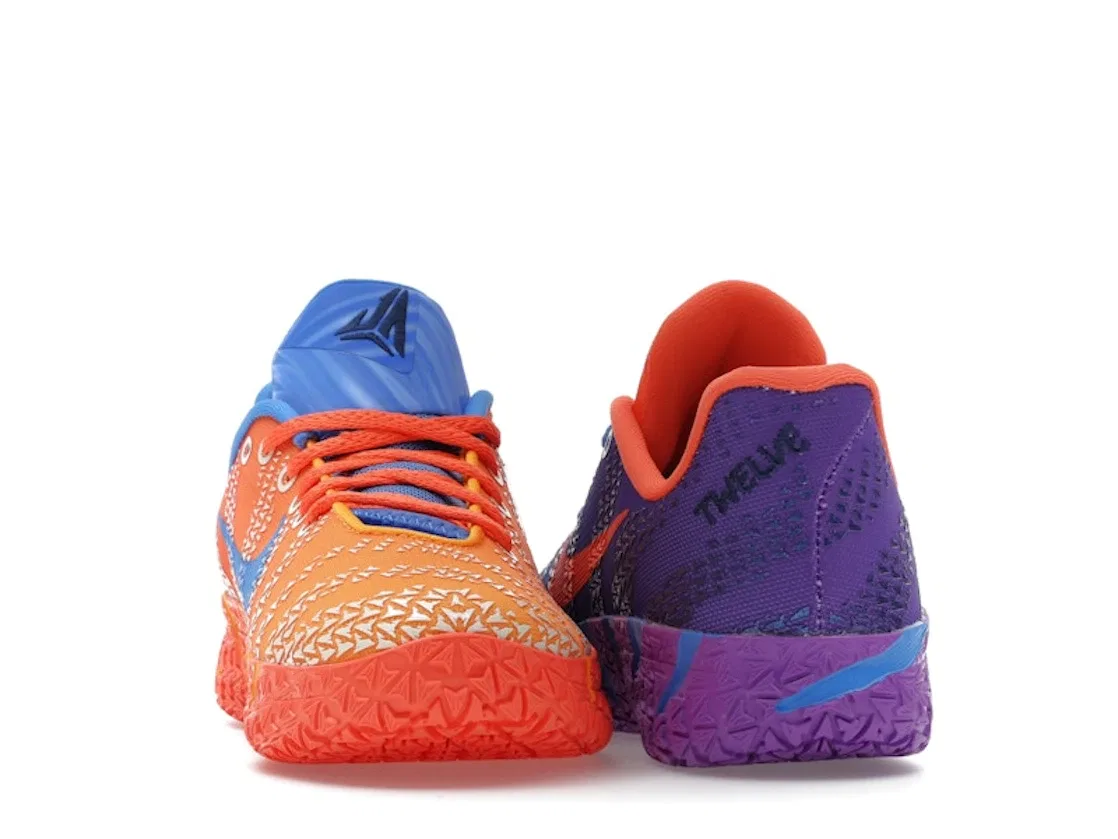 Детские баскетбольные кроссовки с асимметричным дизайном Nike Ja 3 Zero Gravity GS, Blue Crystal/Metallic Silver/Turf Orange/Midnight Navy/Sundial/Bright Violet — фото 4