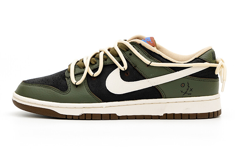 

Кроссовки Nike Dunk Skateboard Shoes Men Low-Top Black/Green/Beige