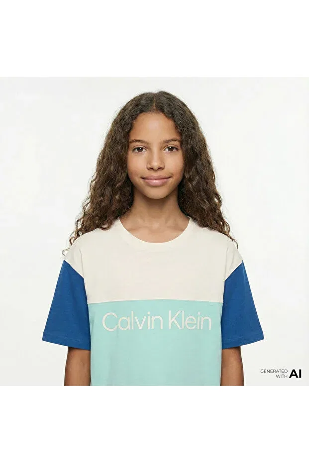 Детская футболка для девочек хлопковая Calvin Klein, Green