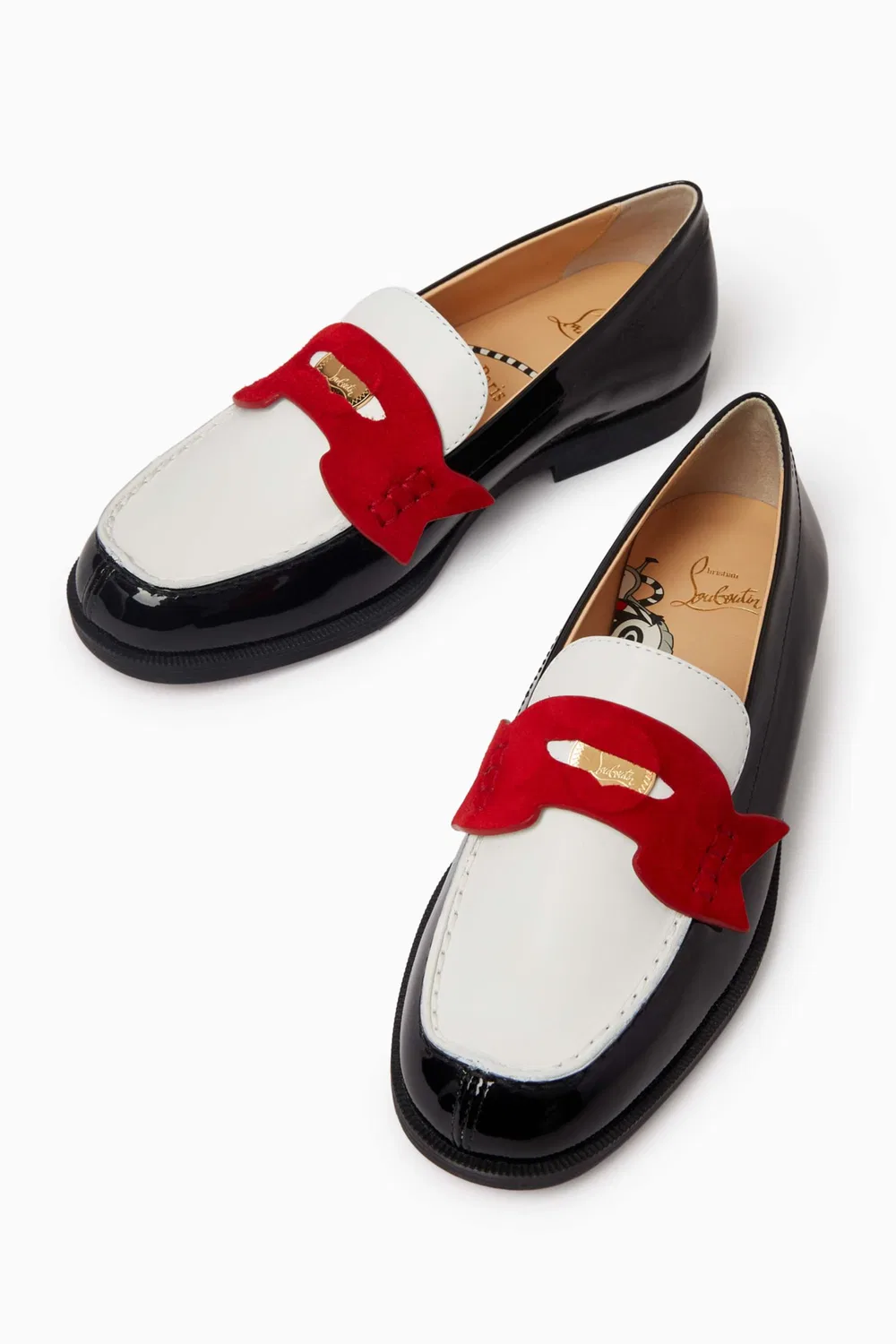 Лоферы кожаные Mini Penny Loafers Christian Louboutin, мультиколор — фото 2