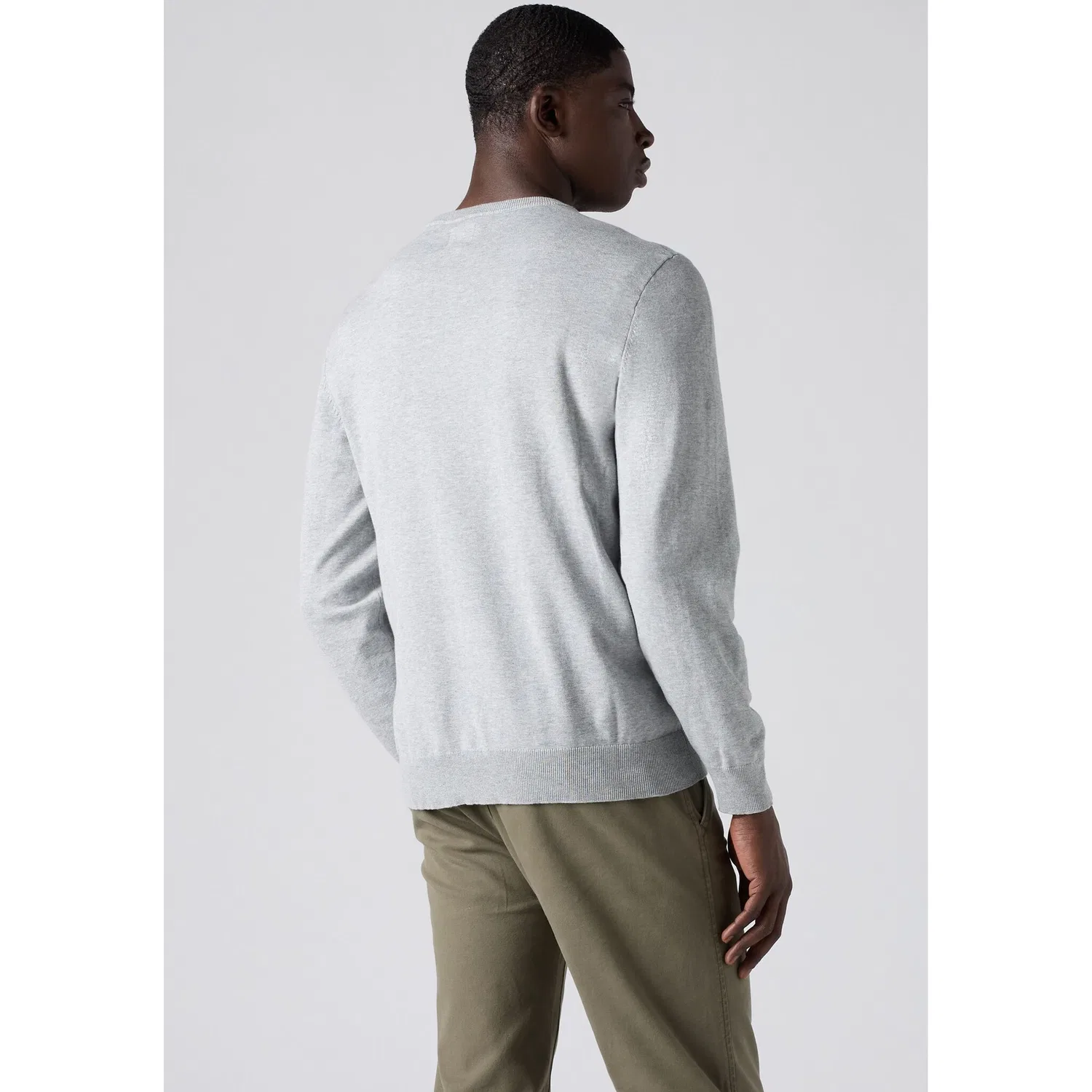 Мужской джемпер с круглым вырезом легкий Levi's, Mid Tone Grey Heather — фото 3