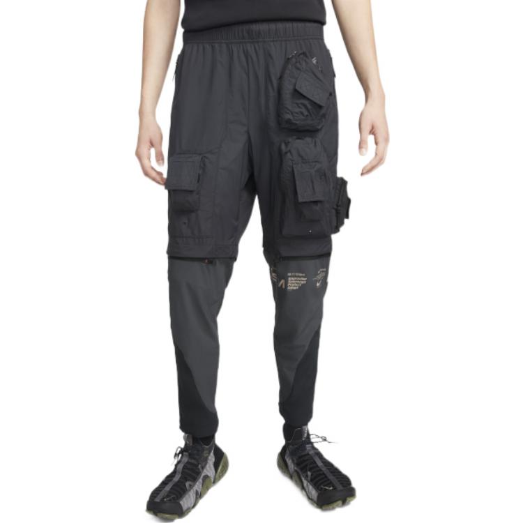 Повседневные брюки Men's Nike ISPA Series Big Pocket Zipper Detachable Pants Casual Long Pants/Trousers Black DD3796-011, черный — фото 2