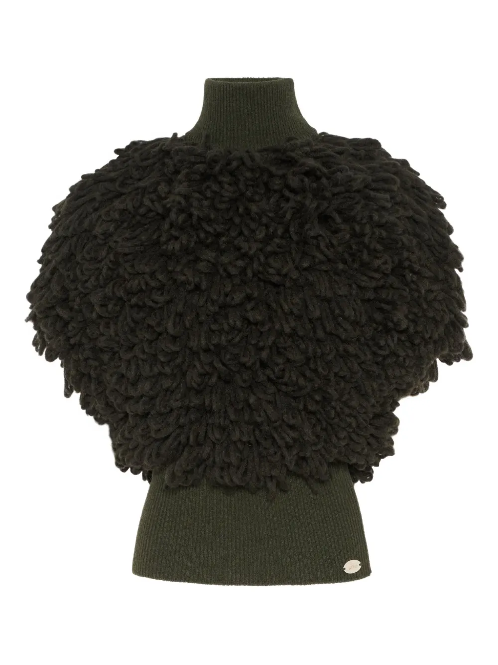 

Свитер Bouclette с высоким воротником Jean Paul Gaultier, зеленый
