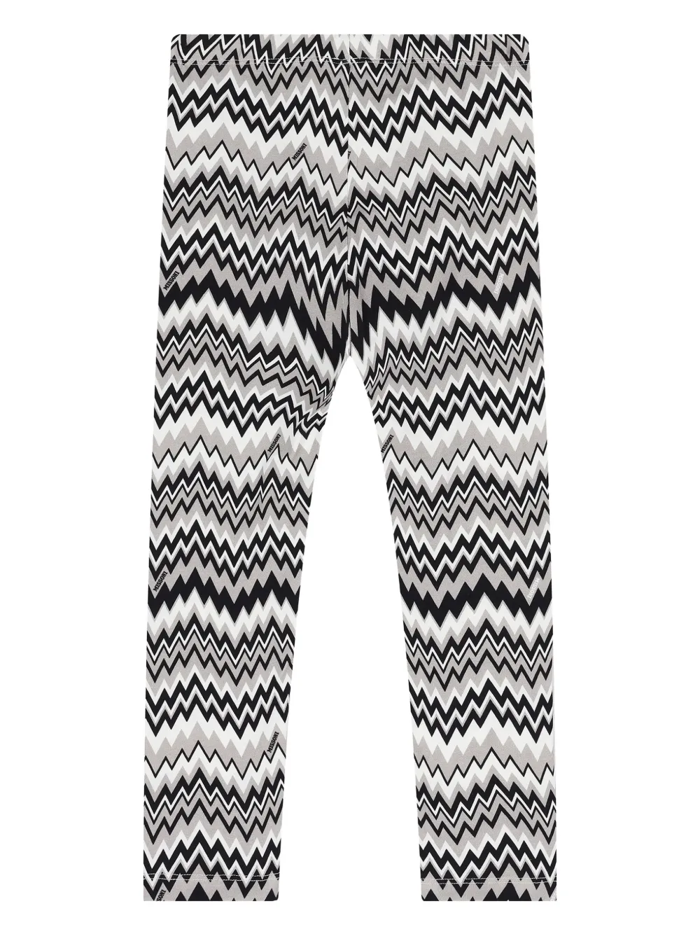 Леггинсы с узором зигзаг Missoni Kids, черный — фото 3