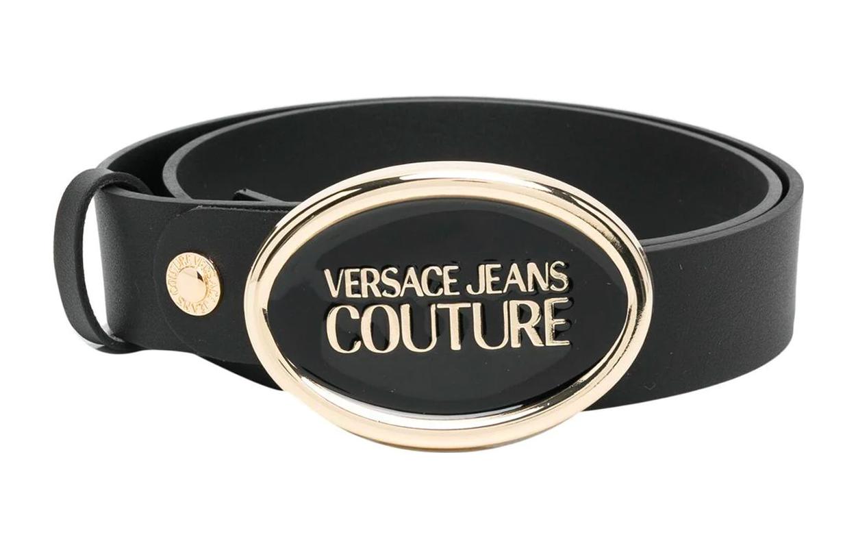 

VERSACE JEANS COUTURE Кожаный ремень женский, Black