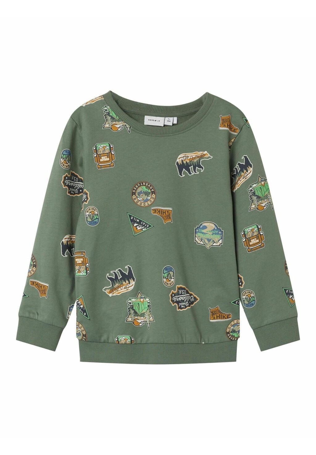 

Толстовка RELAXED FIT Name it, цвет Mottled Green