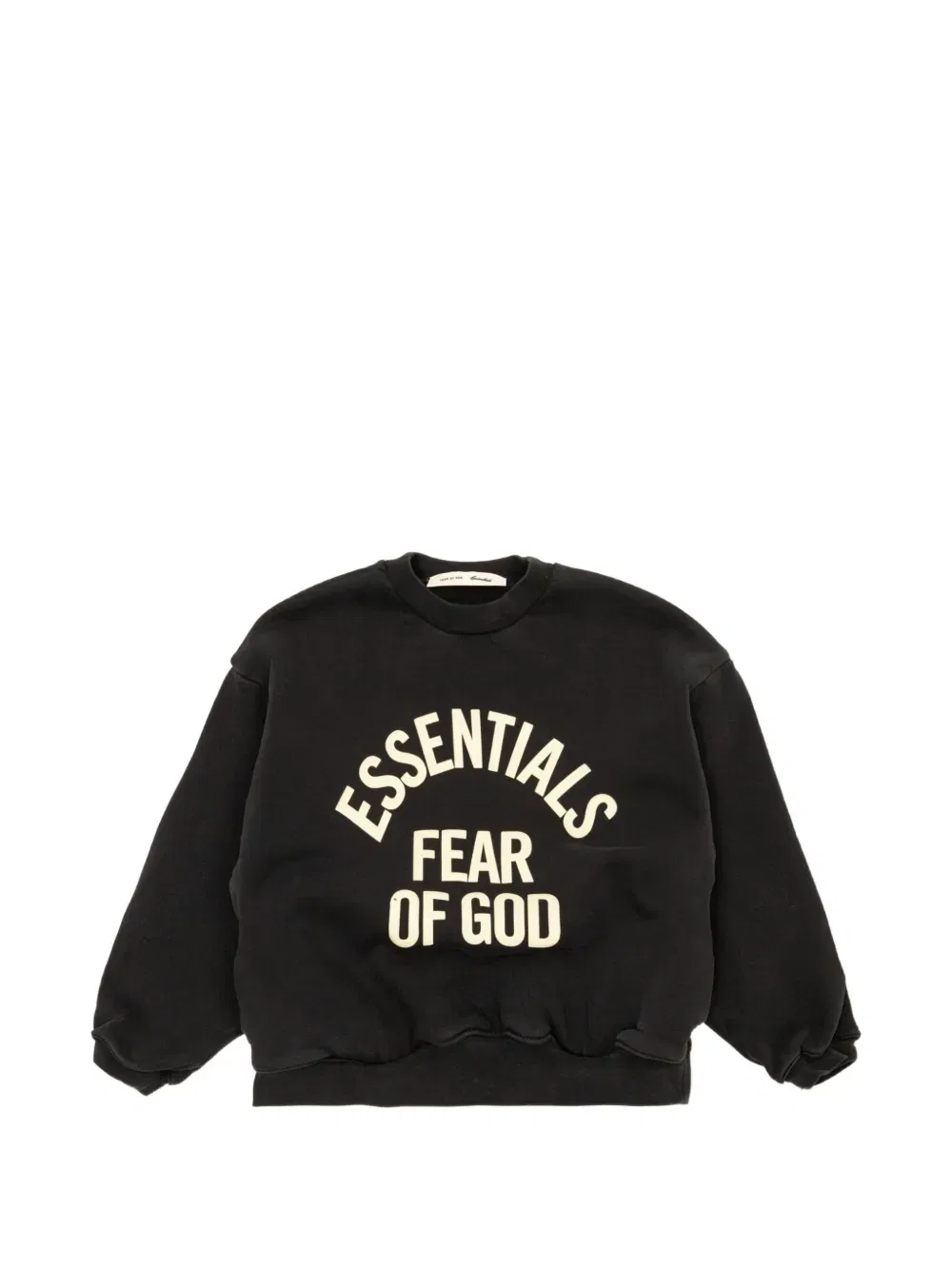 Толстовка с круглым вырезом в стиле 90-х от Campus Fear Of God Essentials Kids, черный
