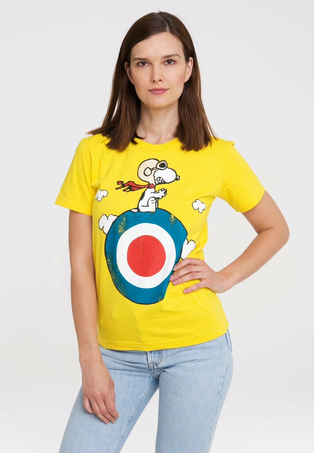 

Футболка с принтом PEANUTS SNOOPY LOGOSHIRT, цвет gelb