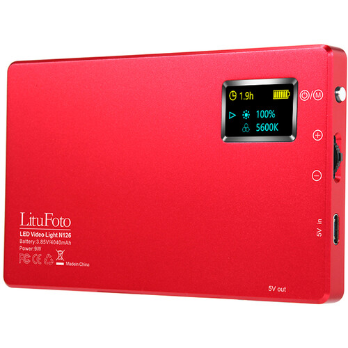 

Светодиодный двухцветный видеосвет LituFoto (красный)