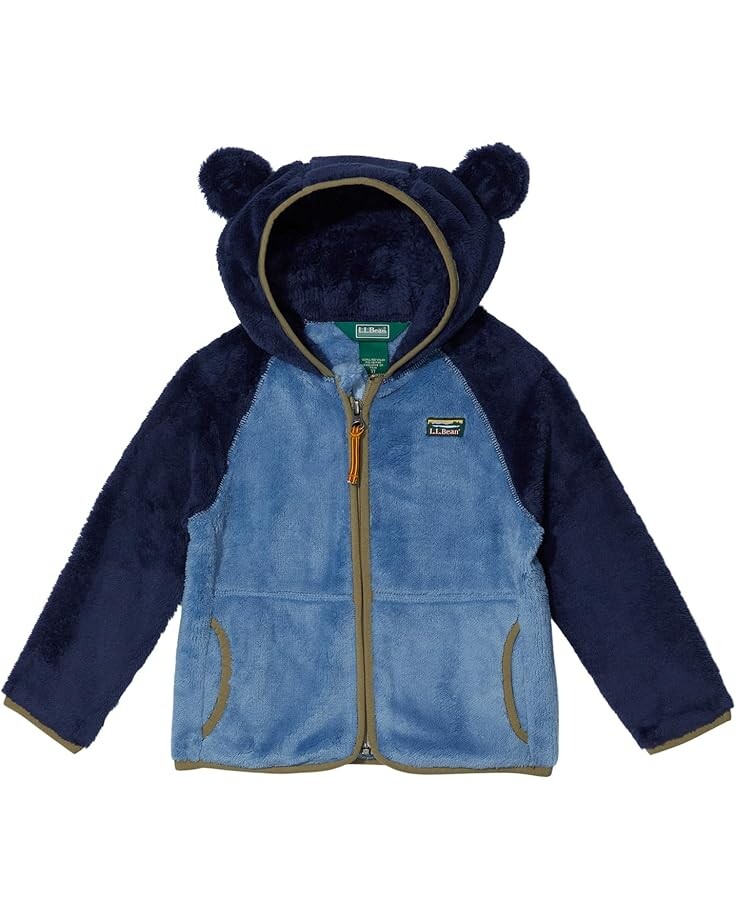 

Куртка L.L.Bean Hi-Pile Fleece Color-Block Jacket, цвет Bright Navy/Soft Blue