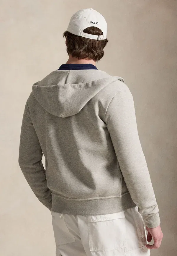 Толстовка на молнии Double Knit Full Zip, Polo Ralph Lauren, тёмный спортивный хизер — фото 3