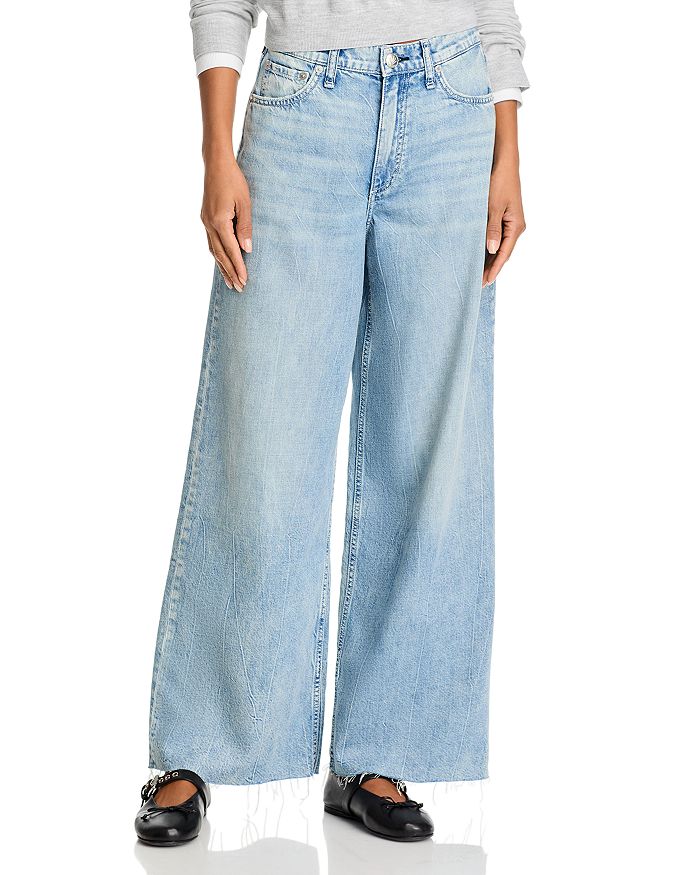 

Джинсы с высокой посадкой Featherweight Sofie, цвет Mira rag & bone, синий