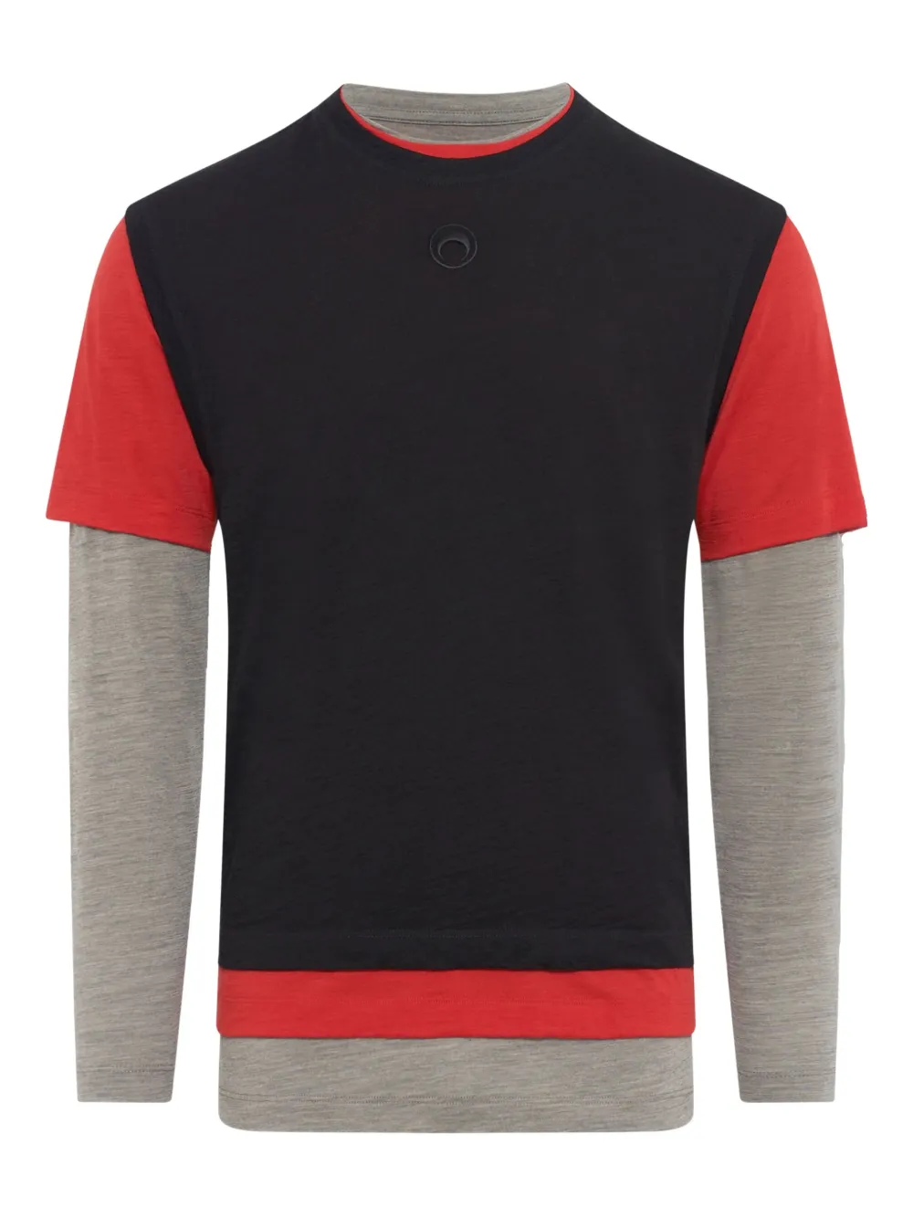 

Многослойная футболка Marine Serre, черный