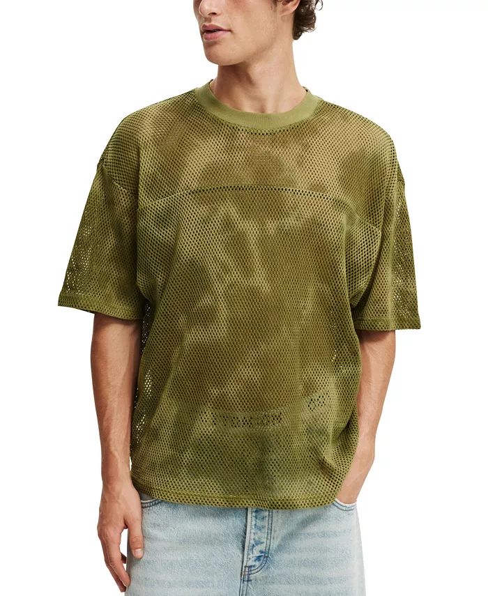 

Мужская укороченная вязаная футболка COTTON ON, зеленый