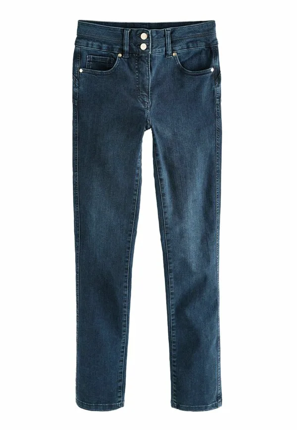 Джинсы стандартного узким кроя с эффектом подтяжки Next, Dark Blue Denim
