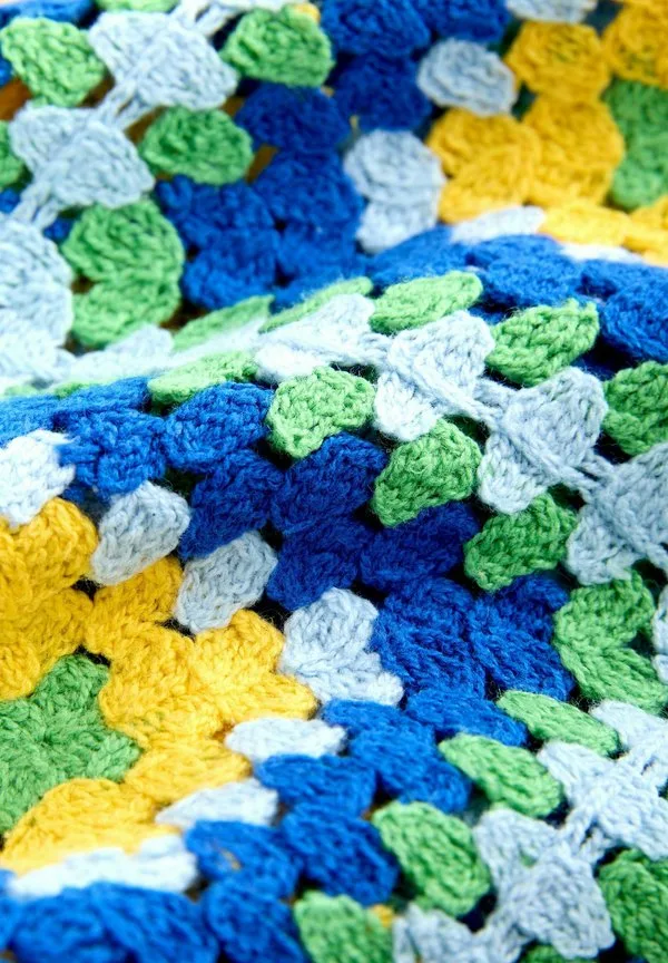 Обычная квадратная блузка на пуговицах Next, Blue/Green — фото 3