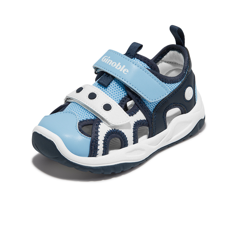 

Износостойкие дышащие детские ботиночки для малышей GINOBLE, синий/темно-синий/белый