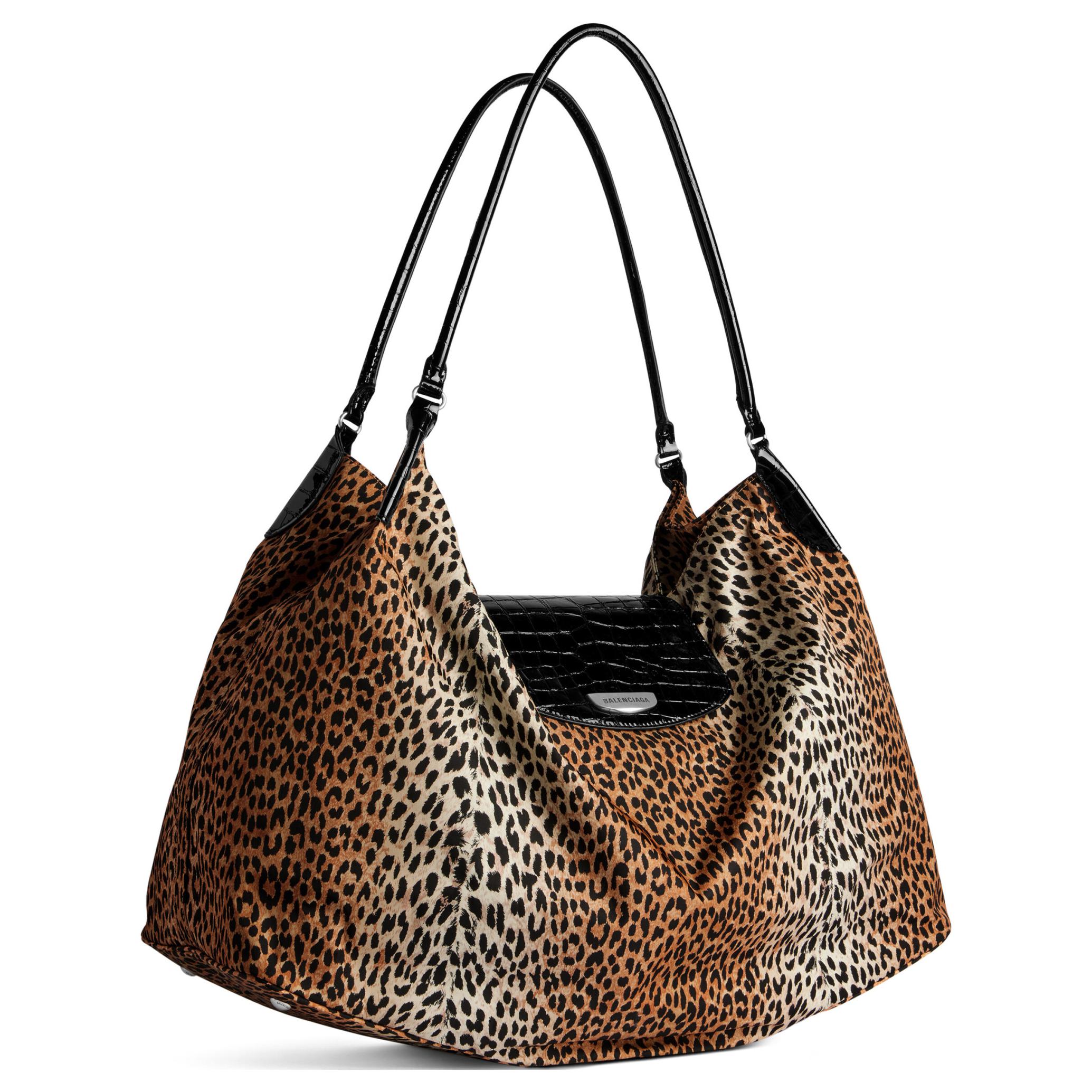 

Balenciaga Сумка Genève Leopard Printed Large Hobo