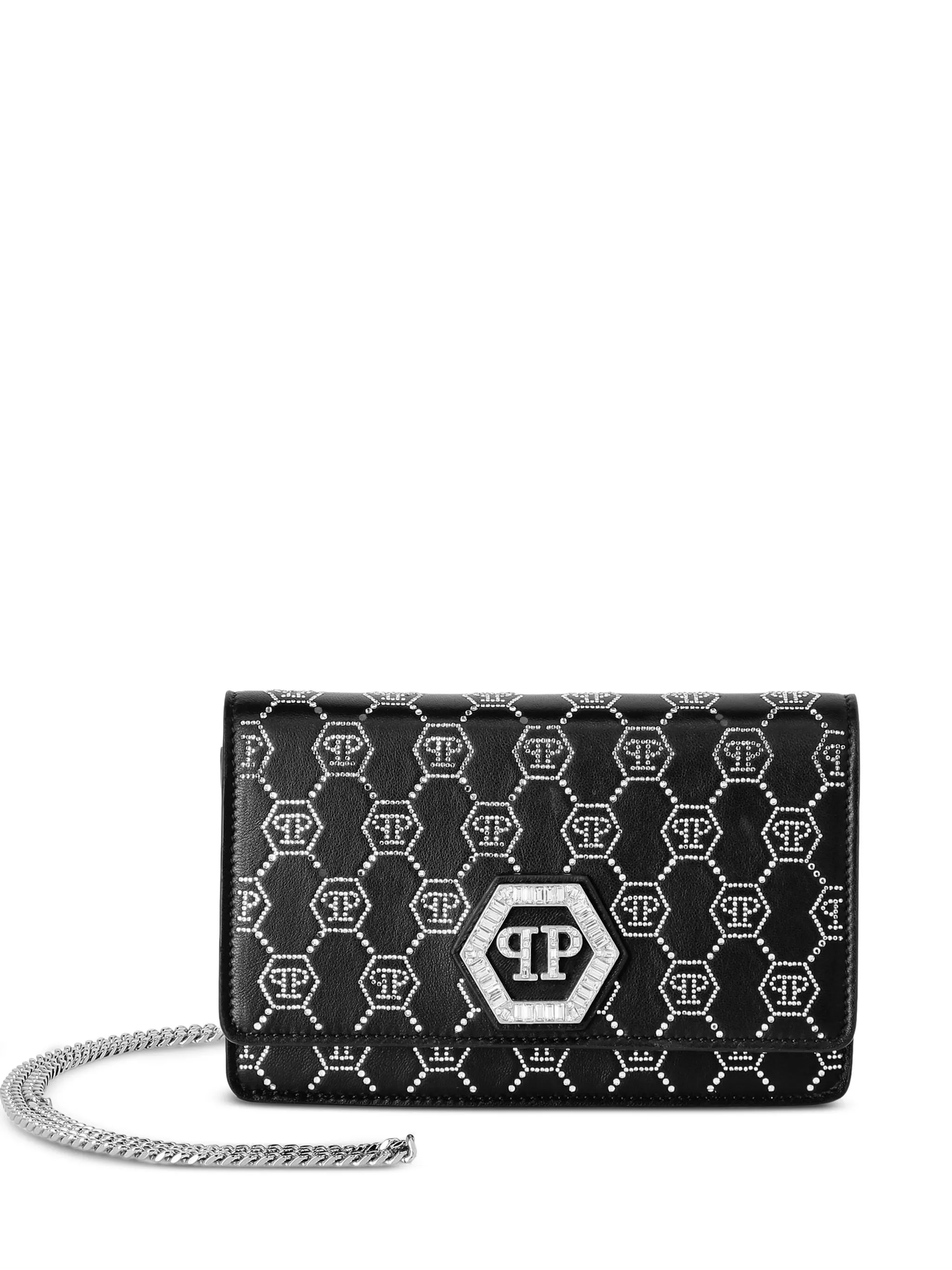 

Сумка на плечо с монограммой Philipp Plein, черный