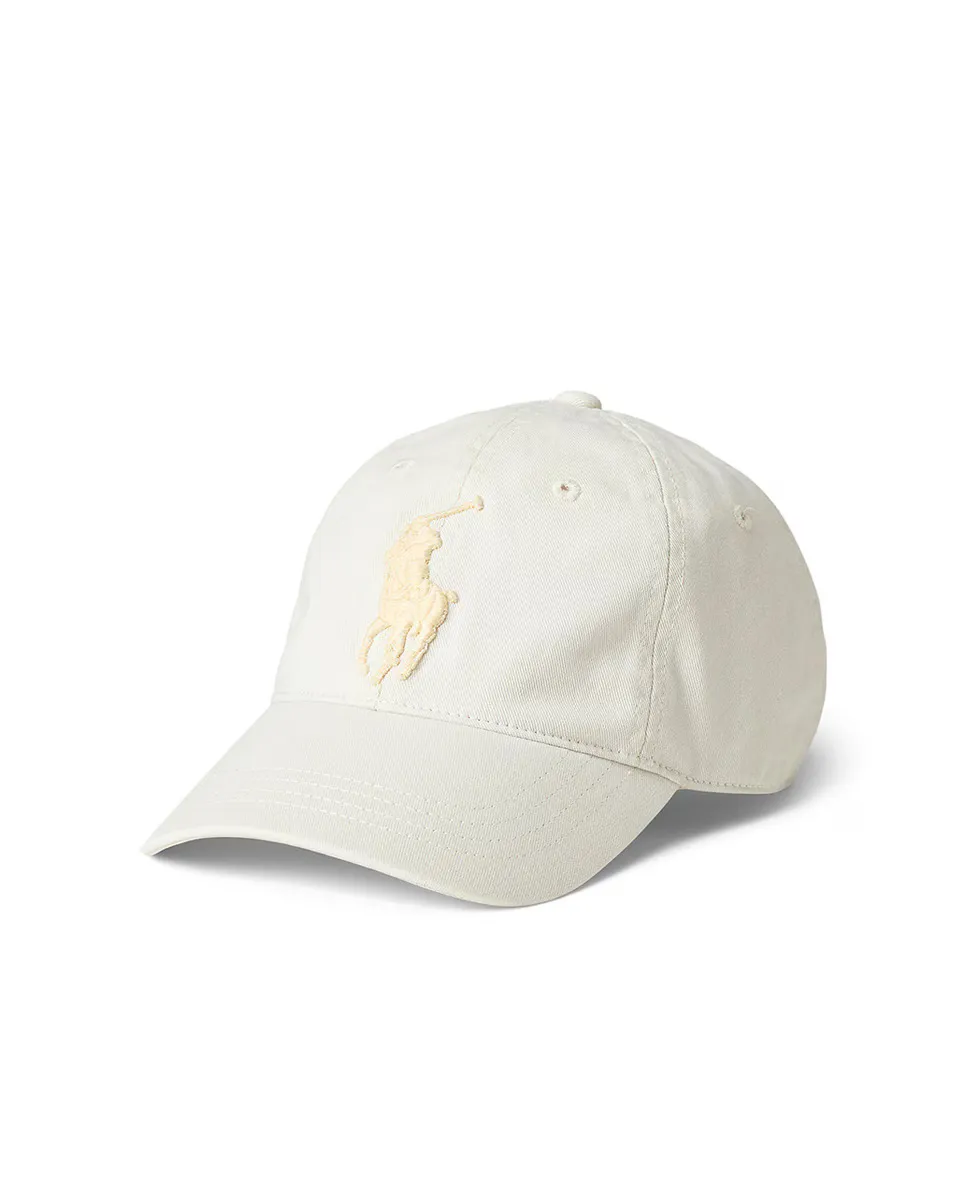 

Мужская хлопчатобумажная кепка с вышитым Big Pony Polo Ralph Lauren, цвет Crema