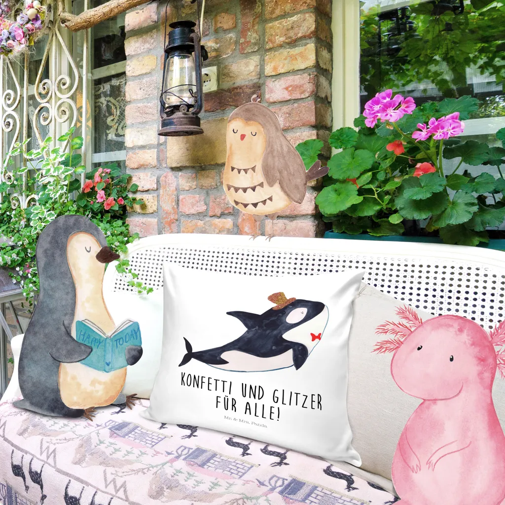 

Декоративная подушка Mr. & Mrs. Panda, белый