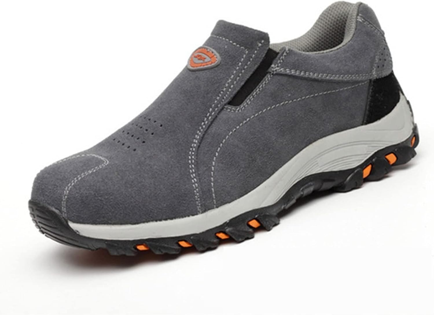 

Ботинки HISXUS с защитным стальным носком для мужчин, кроссовки для женщин, легкие ботинки (Цвет: серый, Размер: 10 US)