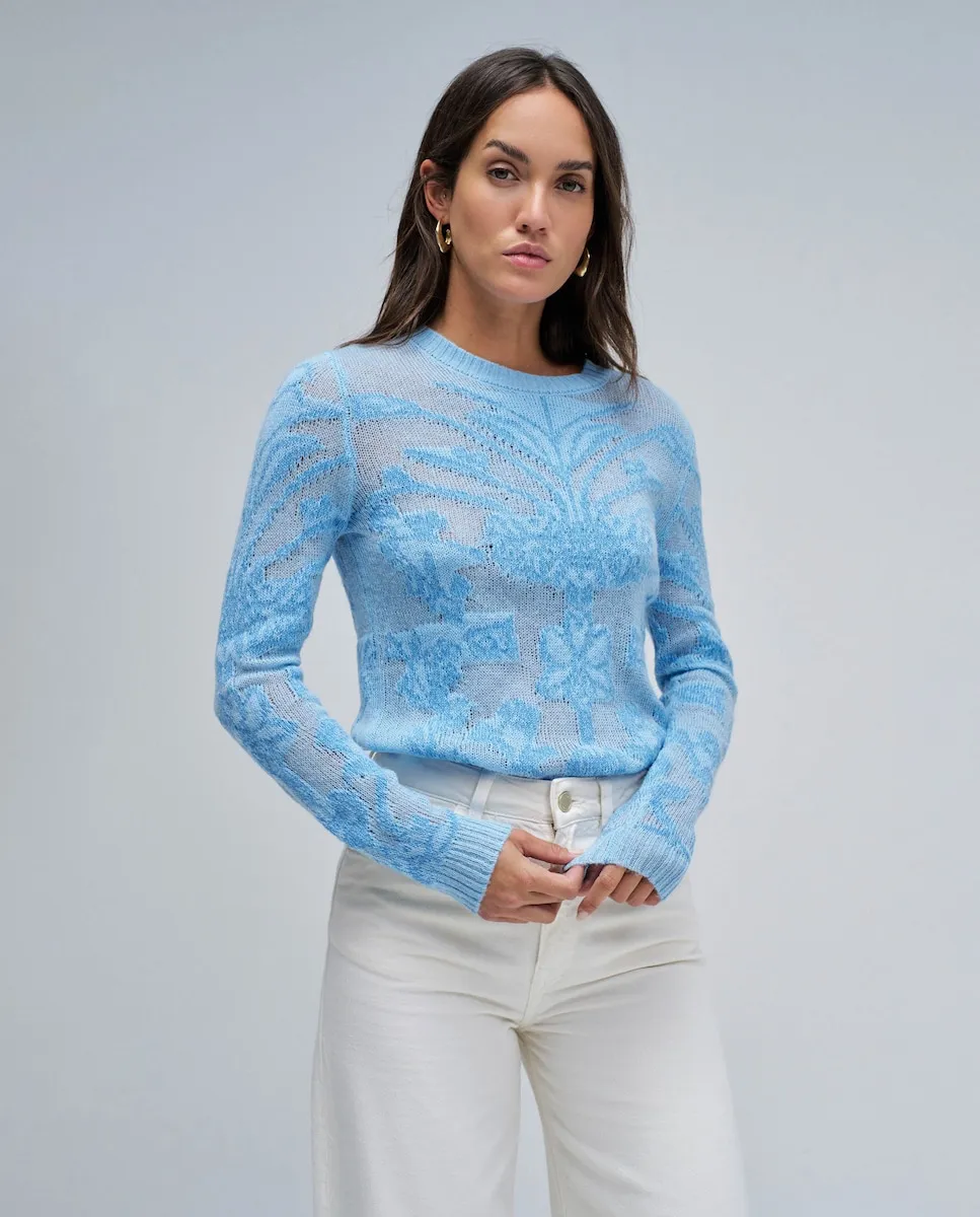 

Женский тонкий шерстяной джемпер Salsa Jeans, синий