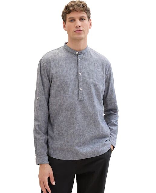 

Однотонная мужская рубашка стандартного кроя Tom Tailor, серый