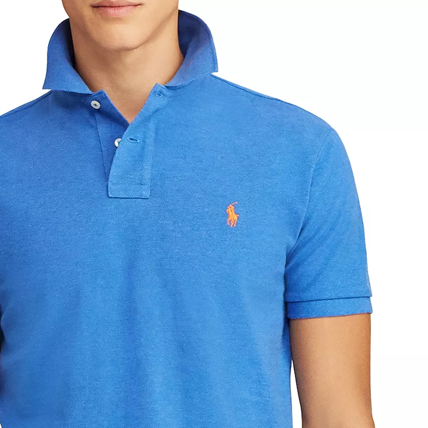 Polo Ralph Lauren Синяя поло для мужчин — фото 4