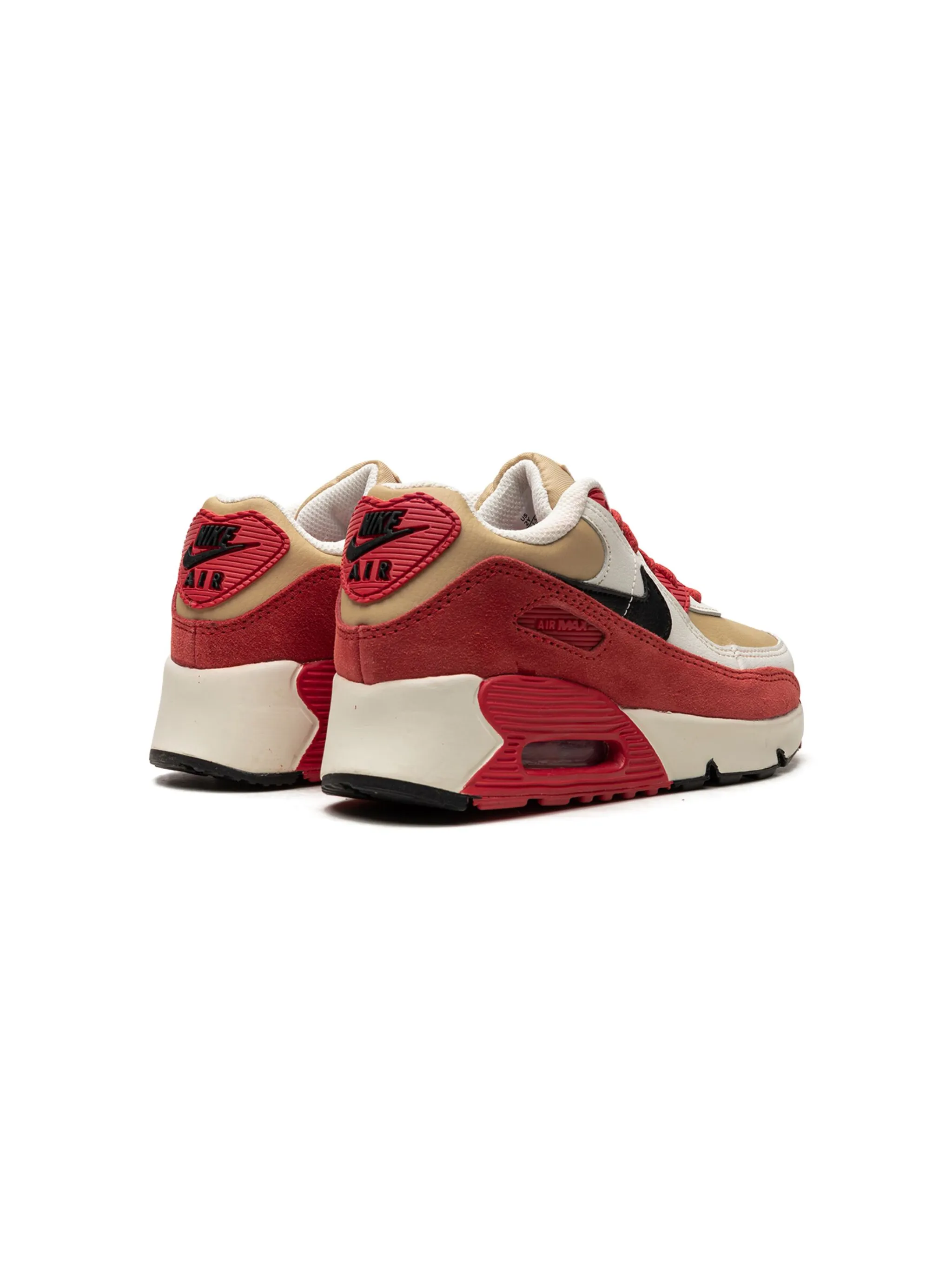Кроссовки Air Max 90 Sesame Nike Kids, красный — фото 3