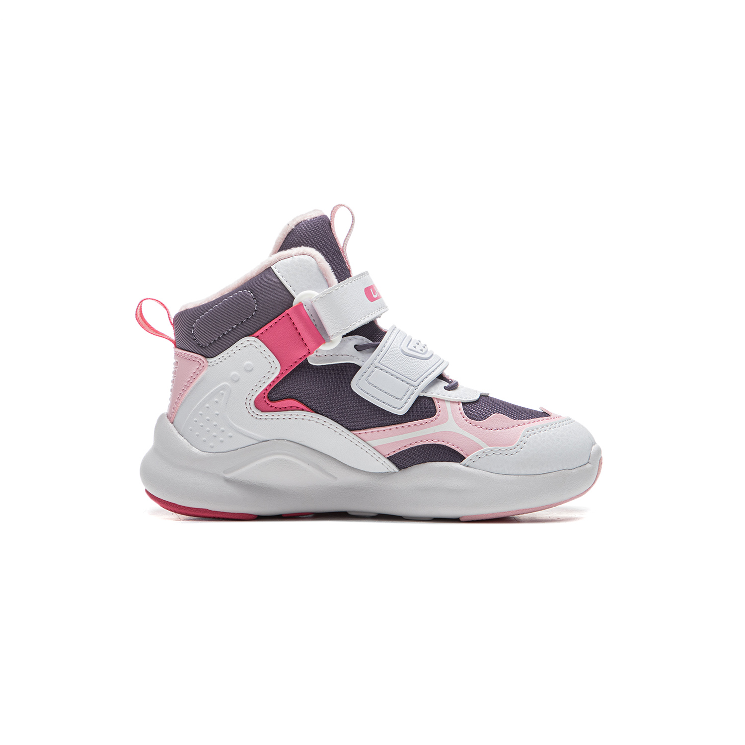 LINING YOUNG Детские скейтерские кроссовки Standard White/Raven Grey Purple/Pink Kids' — фото 3