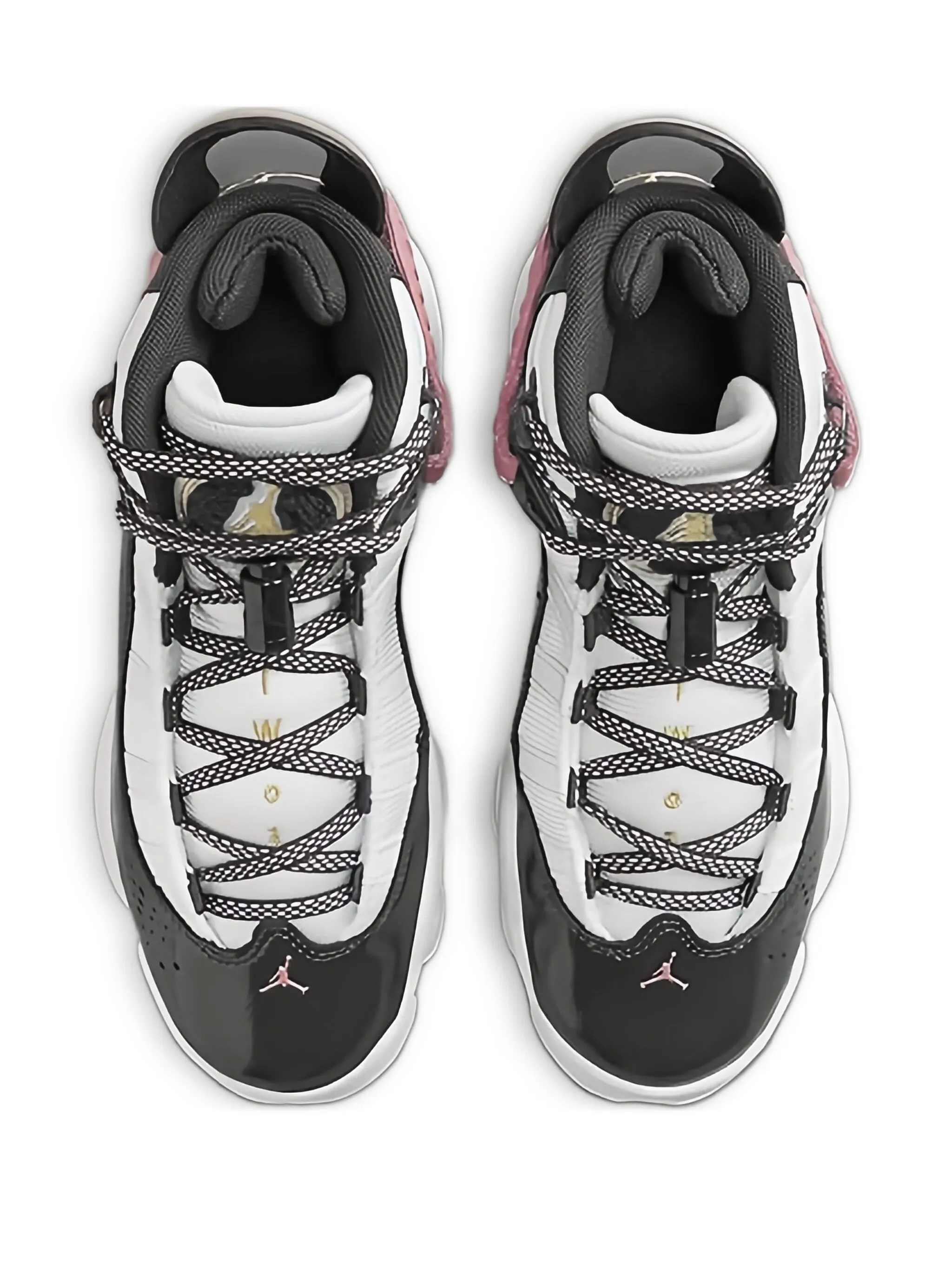 Кроссовки Jordan 6 Rings GS White/Red Stardust/Vapor Green/Anthracite, белый — фото 2