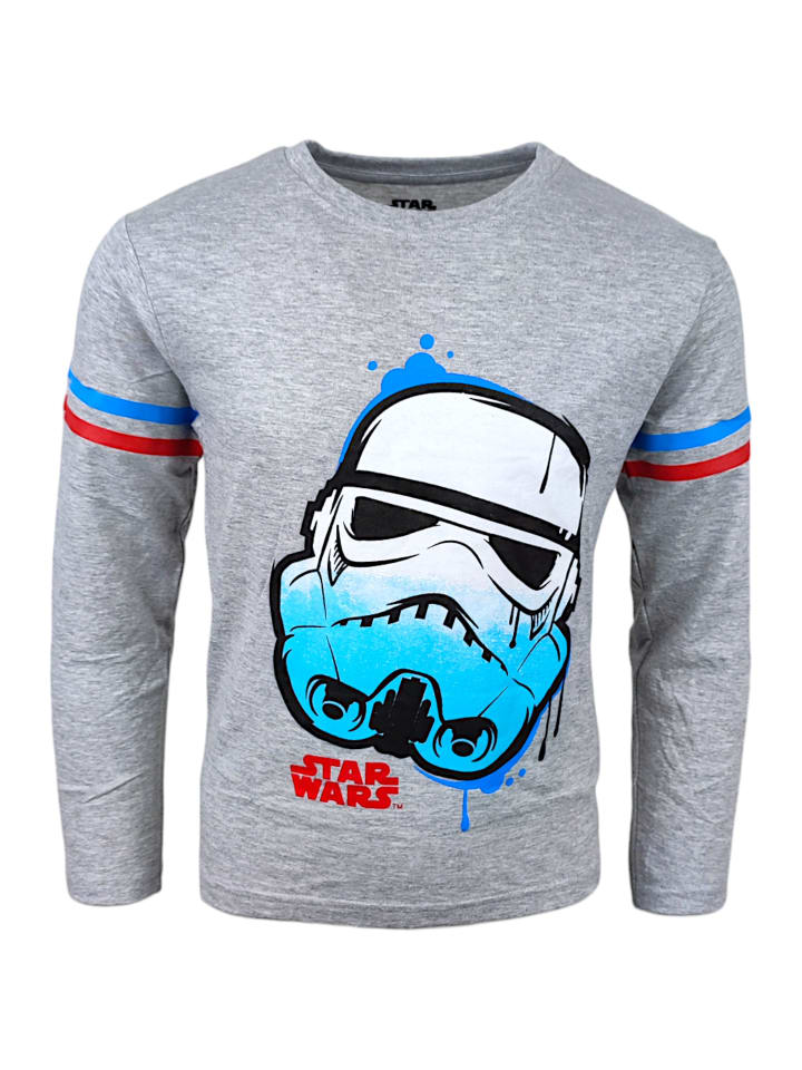 

Рубашка с длинным рукавом Star Wars, серый