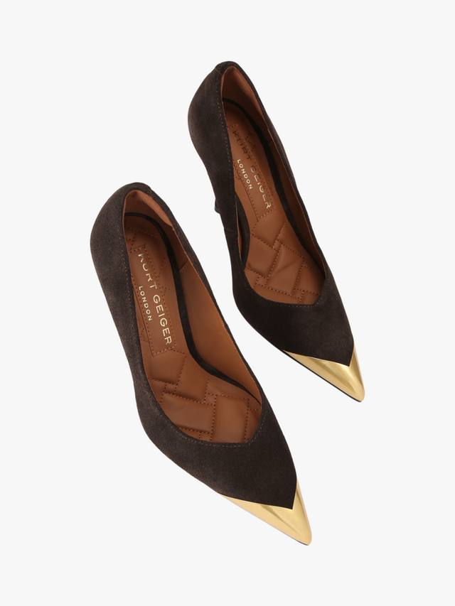 Кожаные туфли Regent Cap Point Toe для официальных мероприятий Kurt Geiger London, Dark Brown — фото 3