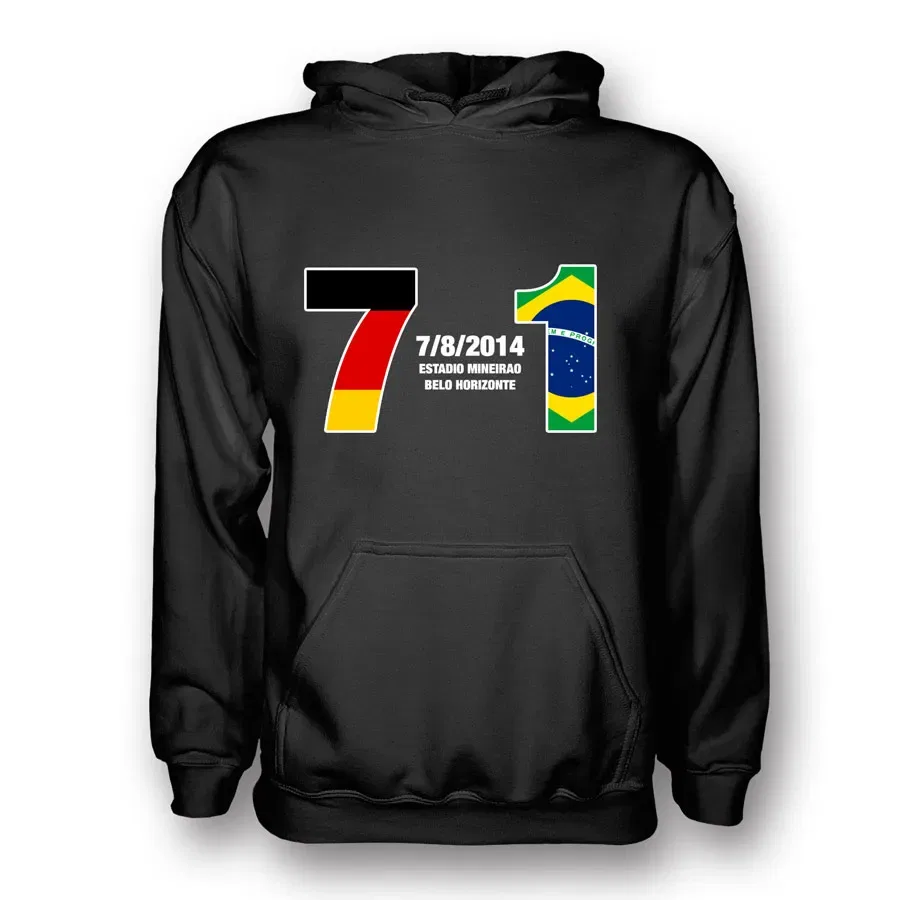 Толстовка детская Бразилия 7 Германия 1 Gildan Germany, черный