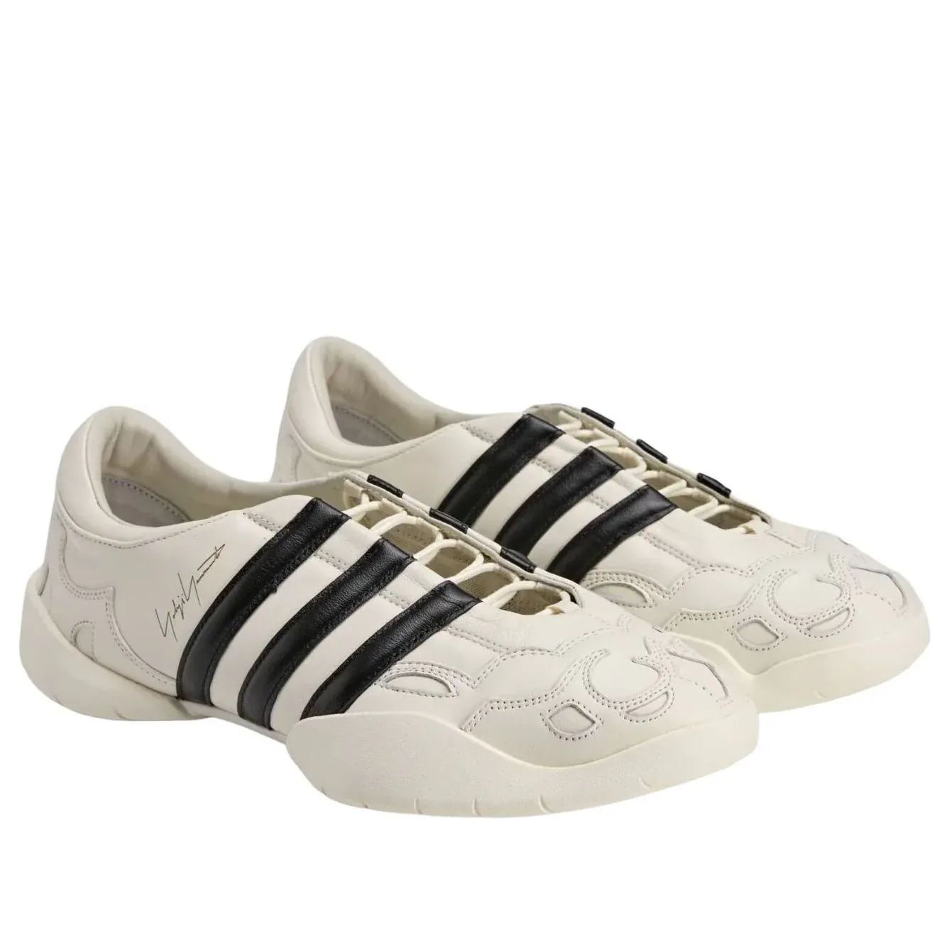 Туфли Adidas Y-3 Regu Mary Jane 'Off White Black' — фото 2