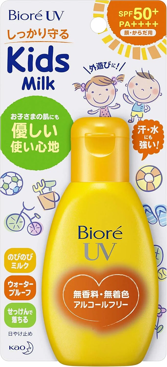 Солнцезащитное молочко для детей Biore SPF50+ PA++++ 90 мл