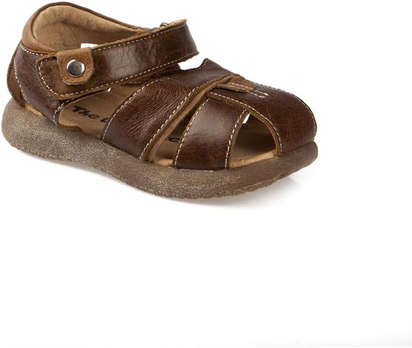 

Сандалии с закрытым носком из кожи от The Doll Maker, коричневый