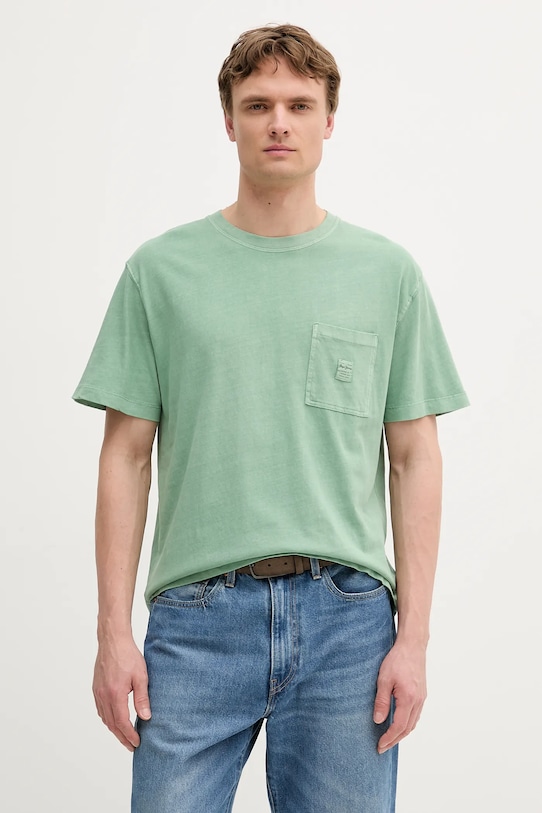 

Хлопковая футболка Pepe Jeans, зеленый