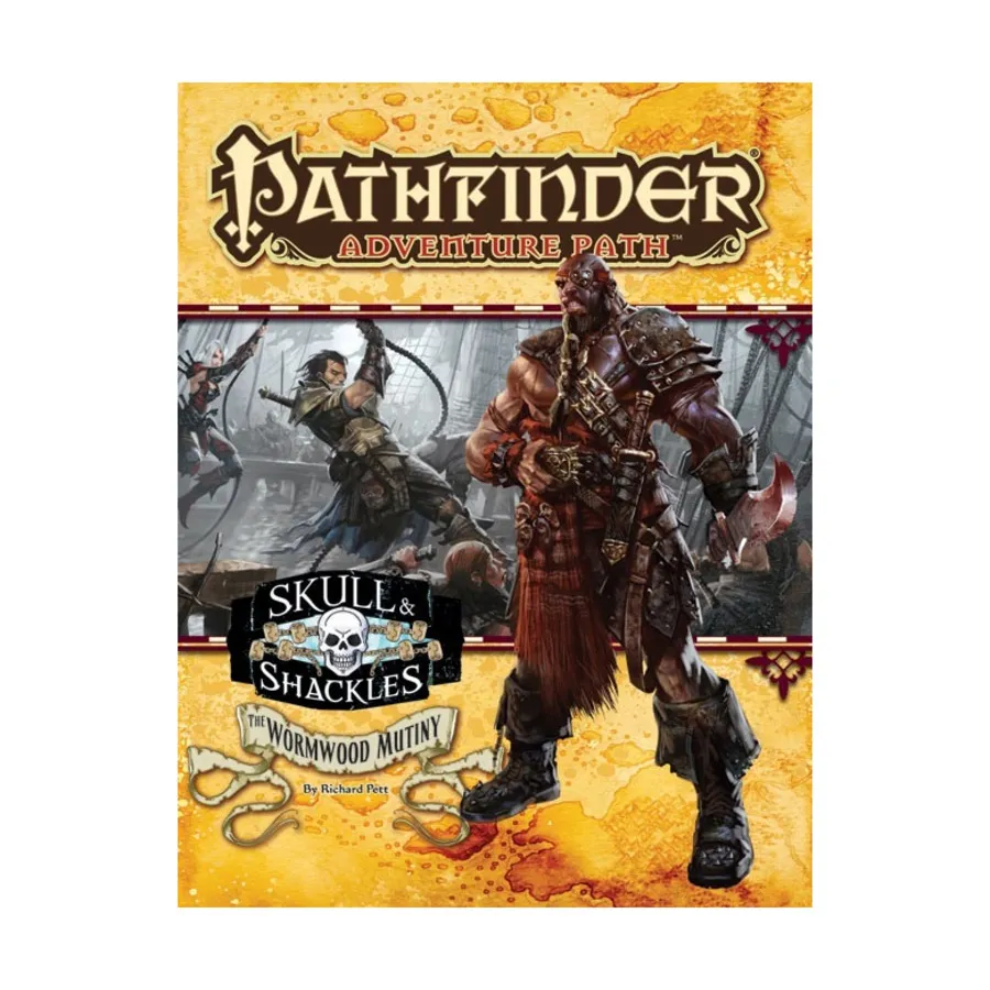 

#55 "Skull & Shackles #1 - The Wormwood Mutiny", Pathfinder Roleplaying Game (1st Edition) - Adventure Path #031 - #060, мягкая обложка