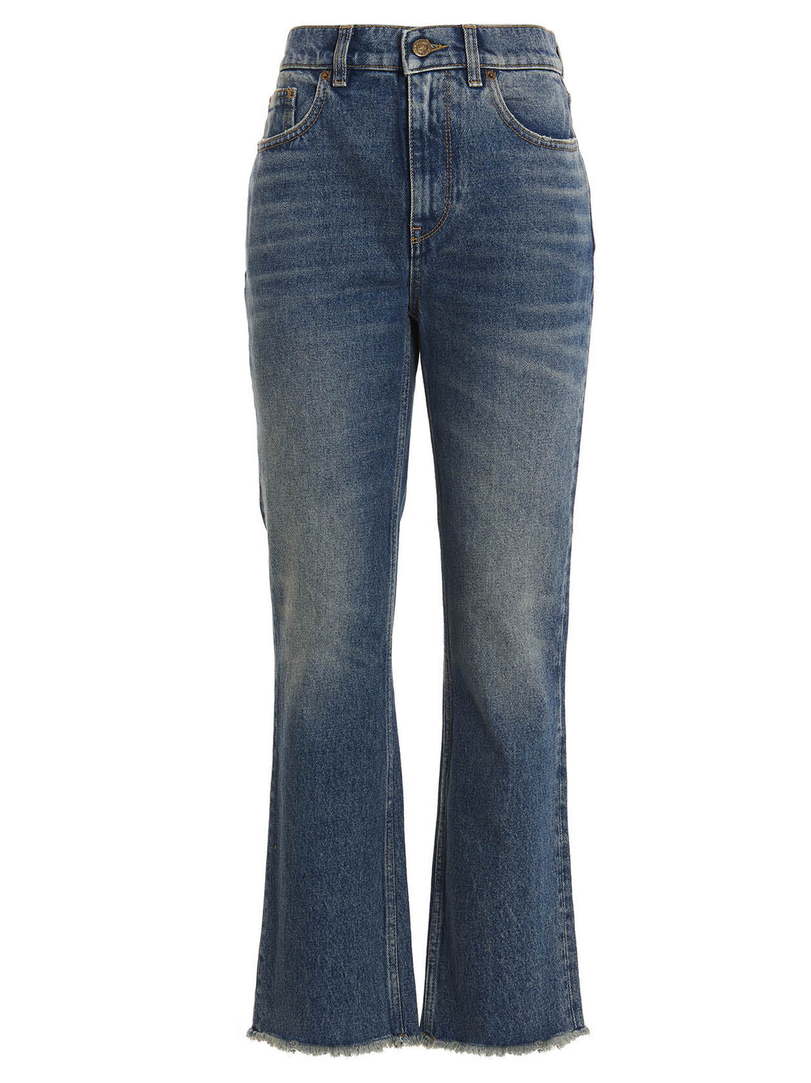 

Деталь подола с эффектом поношенности GOLDEN GOOSE, синий