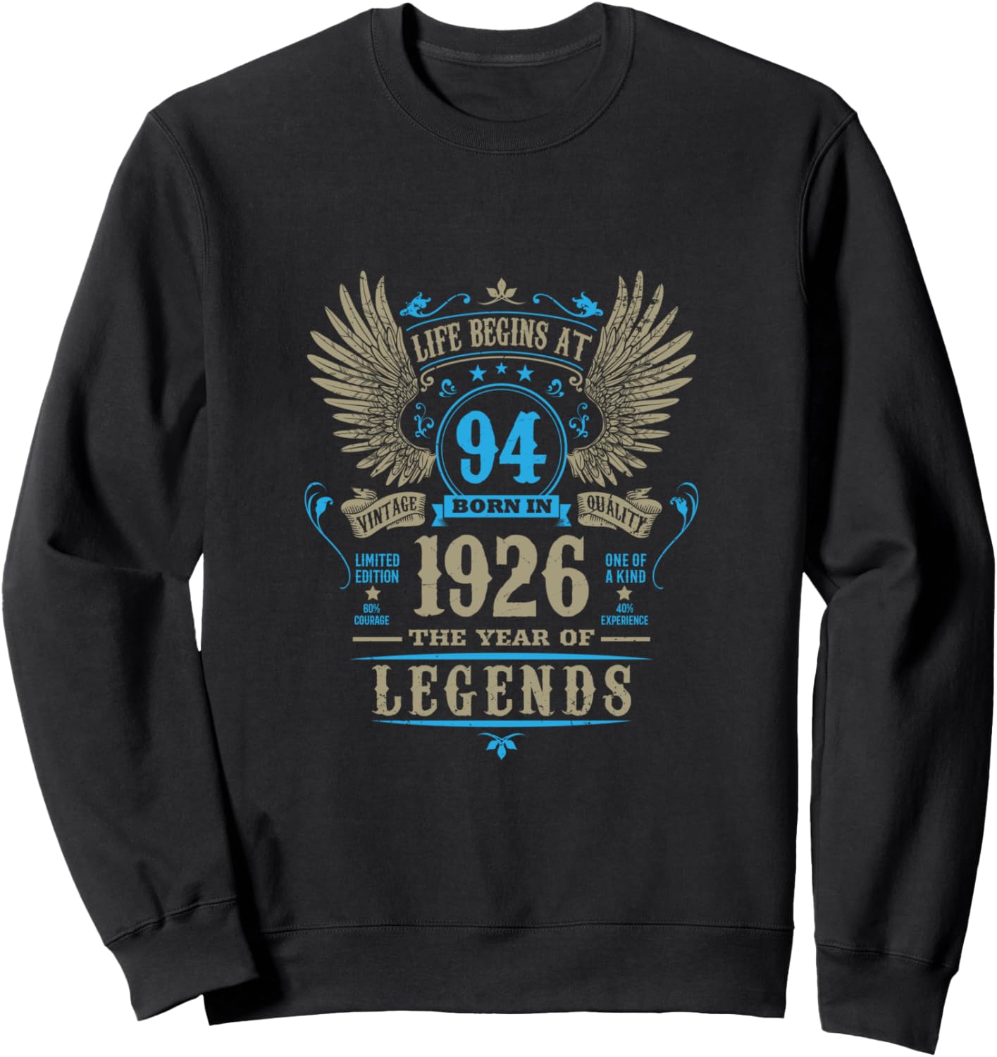 

Подарок папе на 94-й день рождения: мужская толстовка Legend 1926 94Th Birthday Mens Womens Age 94 Gift Legends, черный