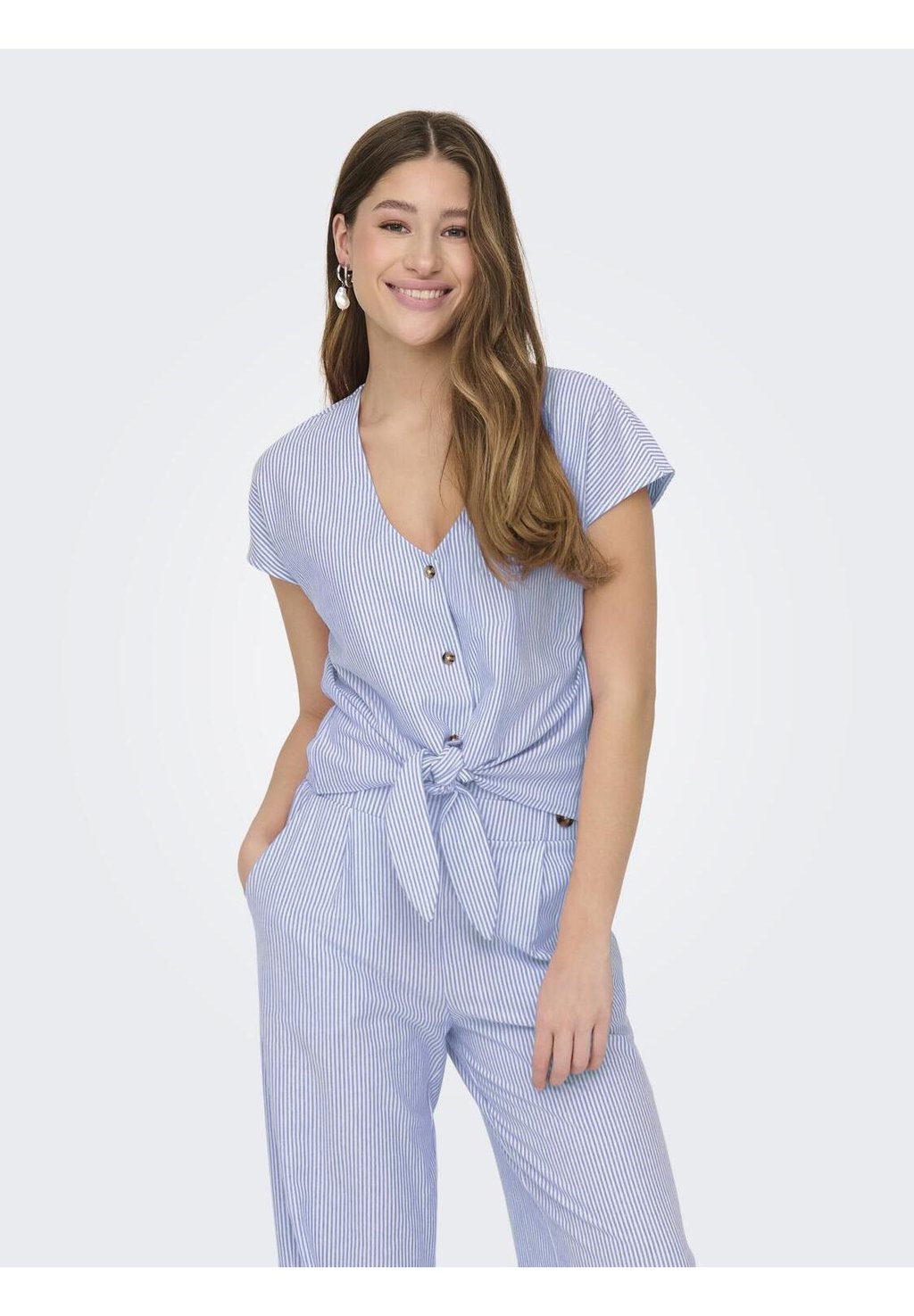 

Блуза NELLI KNOT JDY, кремовый